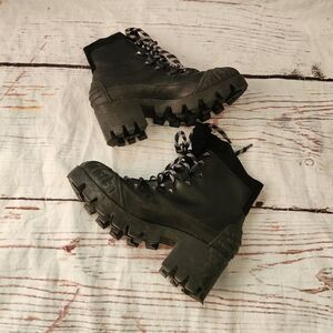 Schutz Jan Lace up Ankle Boots Size 8.5